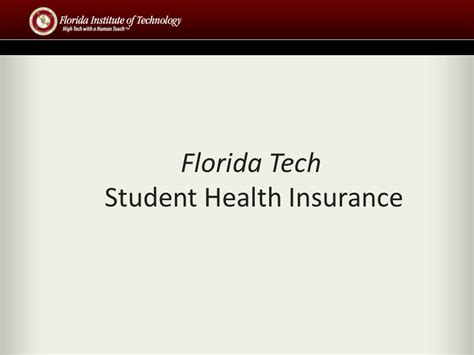 florida tech student health insurance.